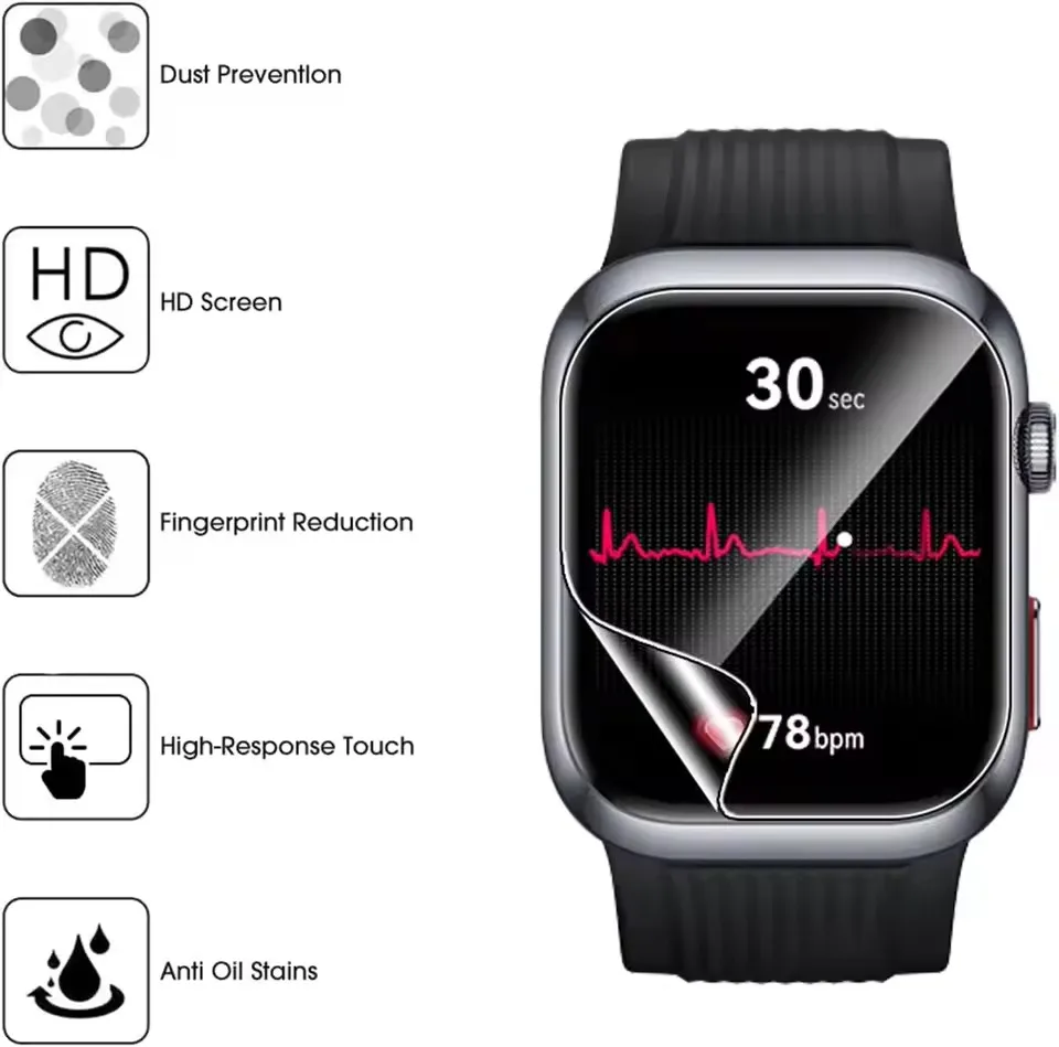 3pcs TPU Hydrogel Films for Huawei Watch D2 Smartwatch Full Coverage Protection Film Screen Protector Guard Accessories