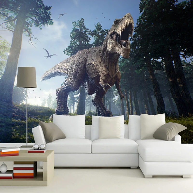 

Custom 3D Photo Wallpaper Forest Dinosaur Stereoscopic Living Room Sofa TV Background Wall Decor Painting Large Mural Wallpaper