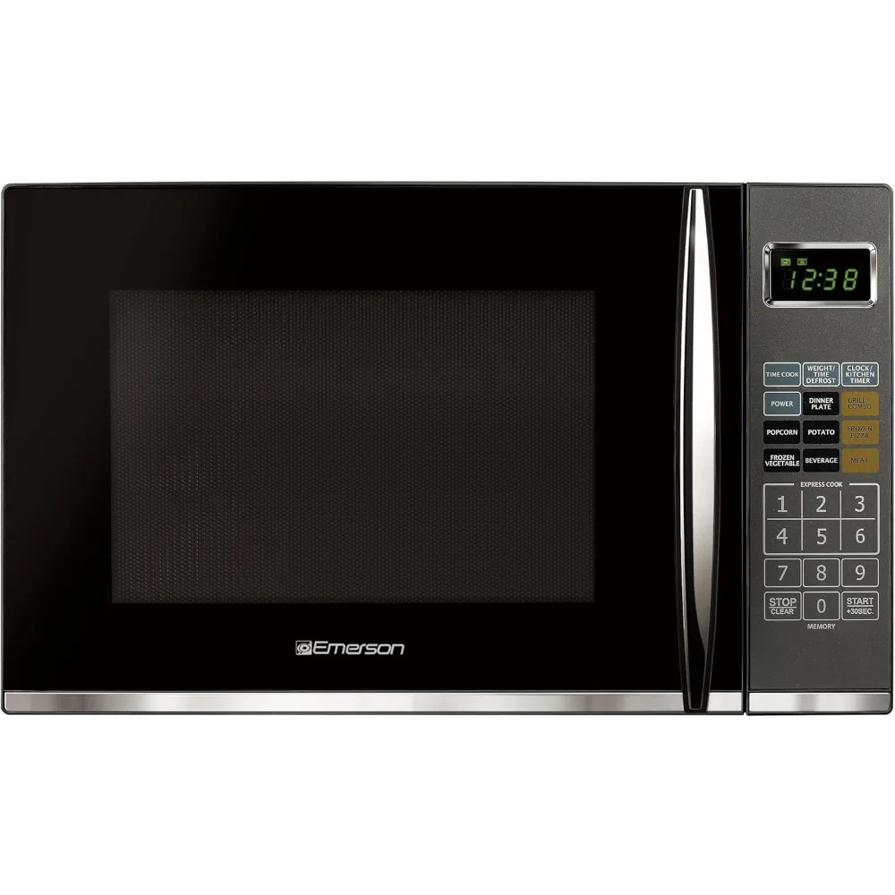 

Microwave Oven with Griller,Timer & LED Display 1100W,9 Pre-Programmed Settings,Removable Glass Turntable with Child Save Lock