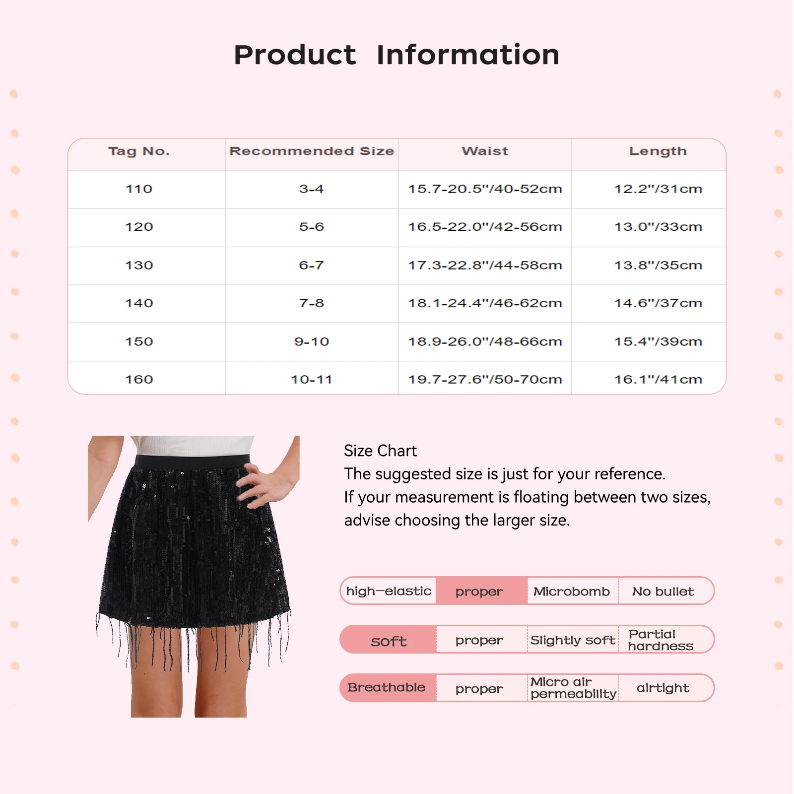 키즈 소녀 재즈 라틴 댄스 스커트 스파클링 스팽글 술 탄성 허리띠 a 라인 스커트 볼룸 무대 공연 댄스웨어