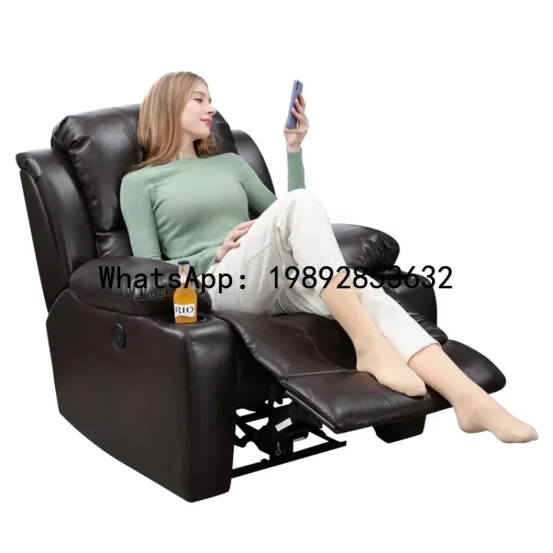 AB  Sofa Multi-Functional Combination Electric Recliner Home Theater Audio-Visual Room Audio-Visual Leather Sofa