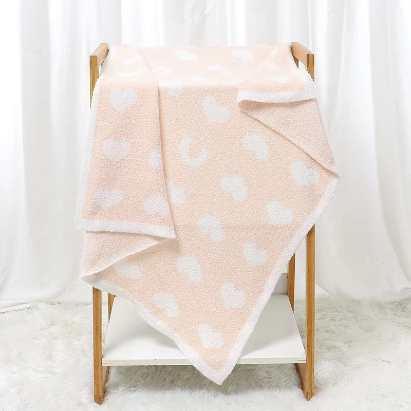 Newborn Baby Blanket Super Soft 100*80CM Infant Boy Girl Bedding Quilt Crib Quilt Fashion Cartoon Loving Letter Stroller Swaddle