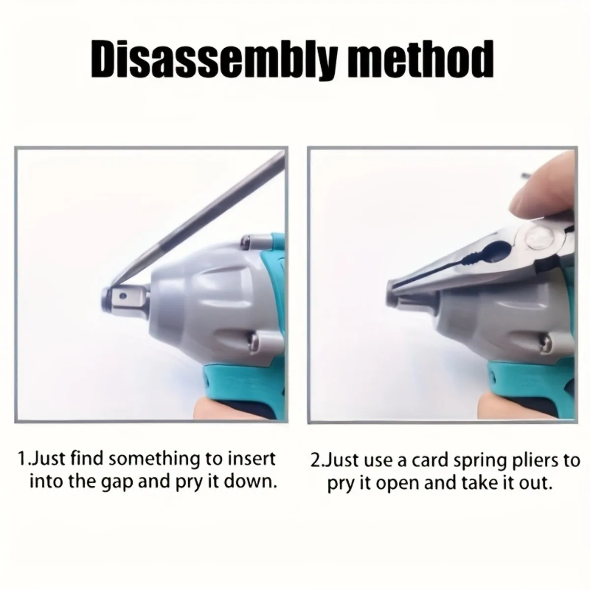 10pcs  stainless steel anti loosening O-ring gasket, output shaft square ring clamp, suitable for 1/2 inch drive impact wrench
