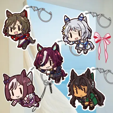Acrylic Key Ring for Uma Musume Pretty Derby Tap Dance City Symboli Kris S Hishi Miracle Tanino Gimlet Diy Peripheral Pendant