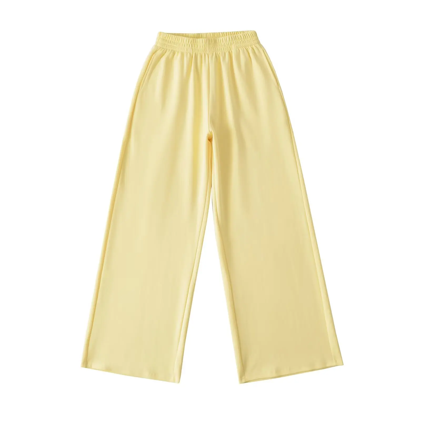 American Sle Hohe Taille Breite Bein Jogginghose Damen Frühling Sommer Vintage Faul Lose Casual All-Match Bodenlange Hosen