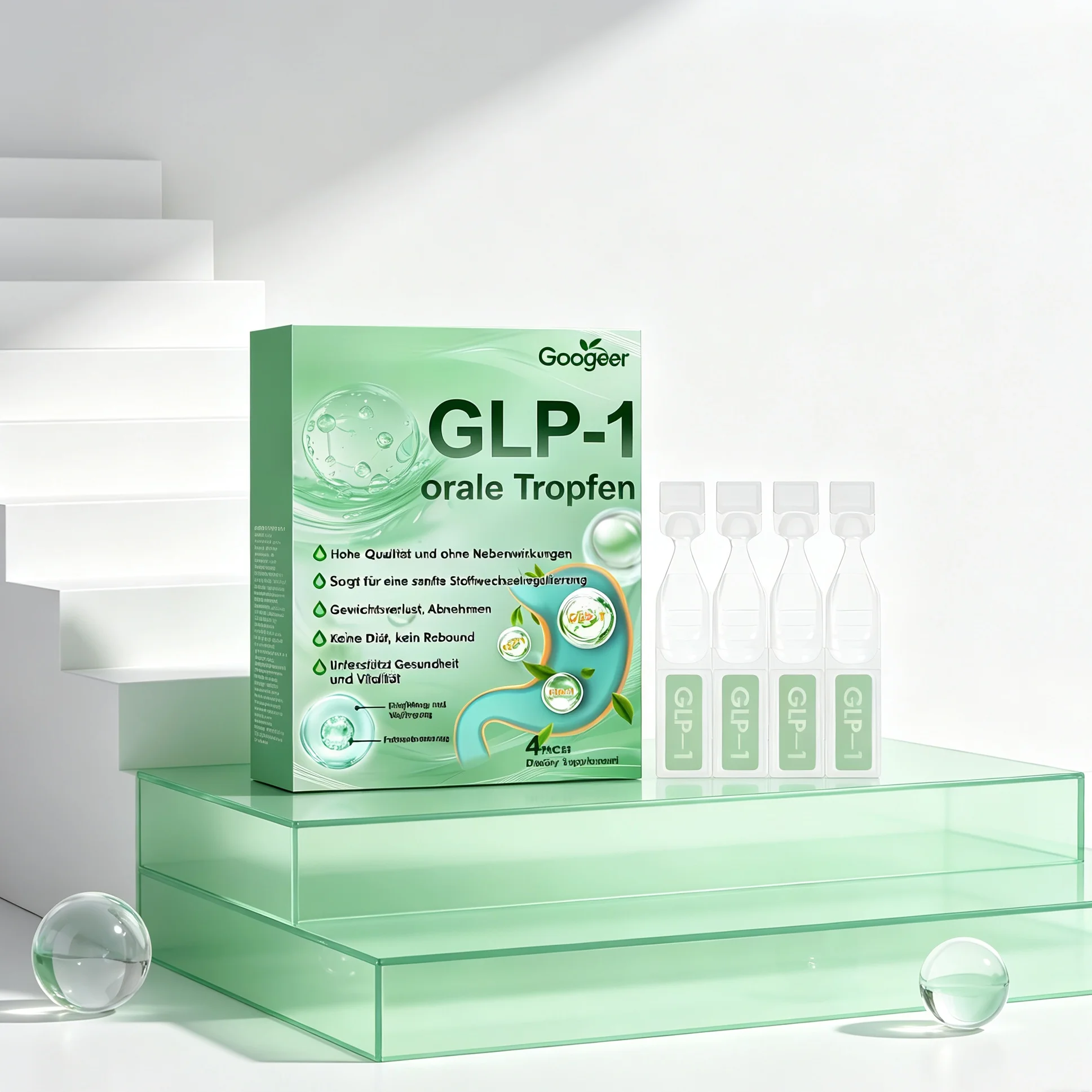 GLP-1 Slim Oral Drops Blood Sugar Balance Support Weight Management Boost Metabolism Appetite Control Natural Dietary Supplement