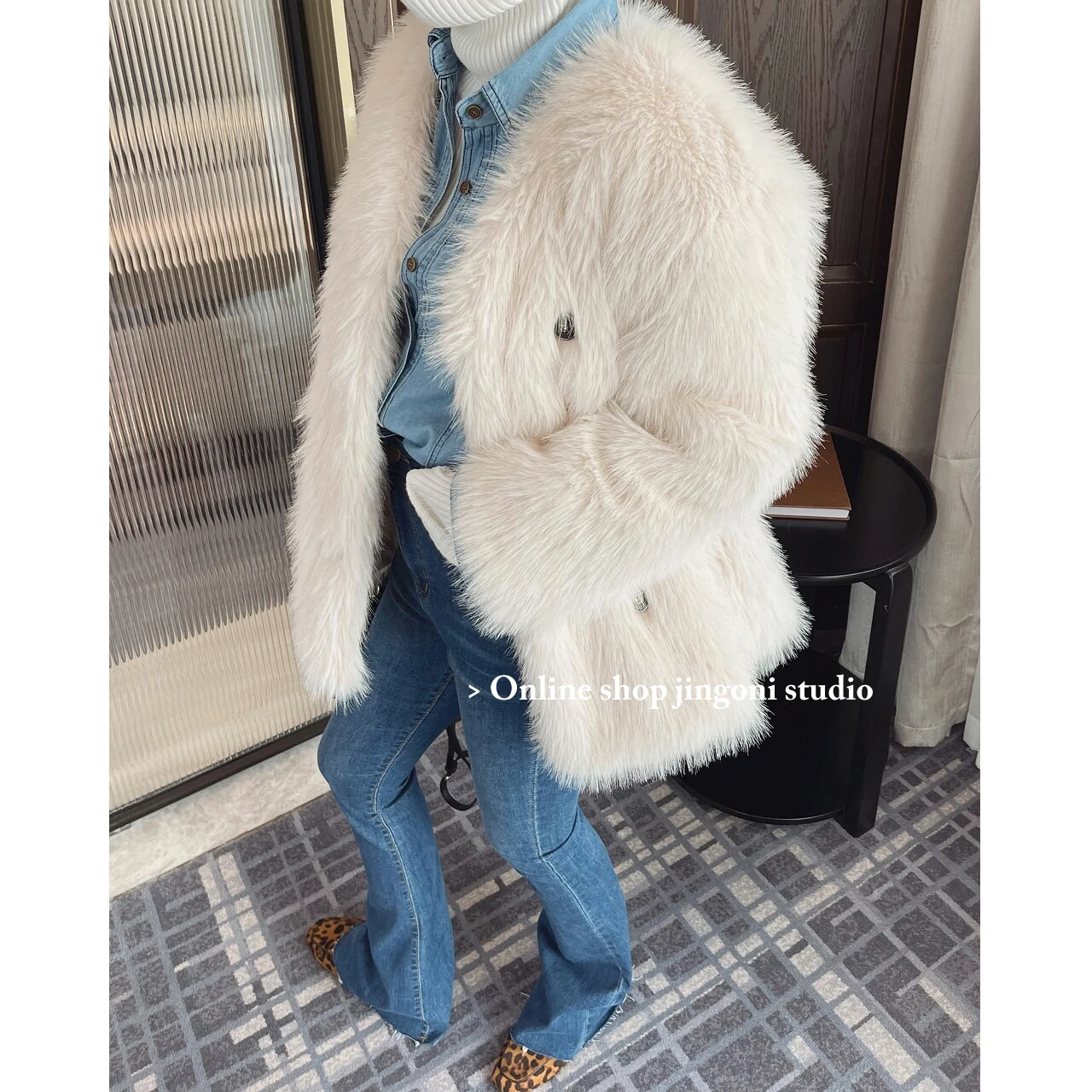 2022 Women Faux Fur Teddy Jackets Blazers Trench Coats Y2k Clothes Parkas Heavy Down Winter Crop Oem Stylish Cardigans Tops Warm
