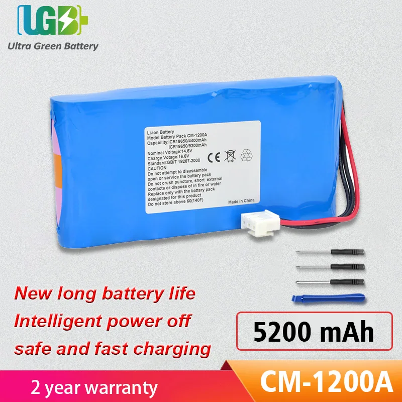 

UGB New CM-1200A Battery For OMEN ICR18650 JHT-99D-00 CM-1200A CM1200 medical Battery