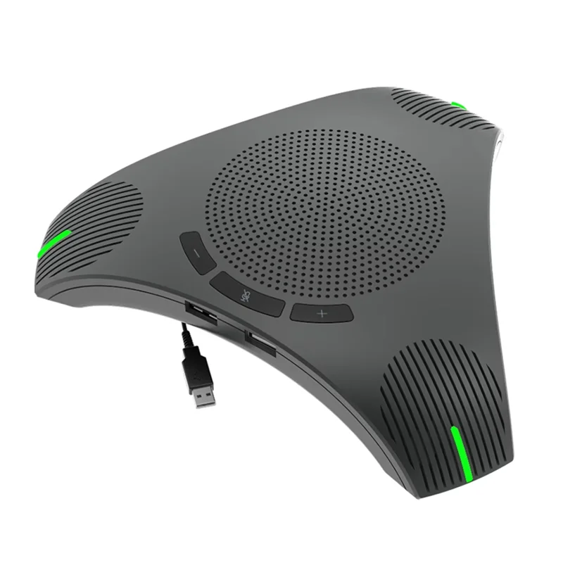 

High Quality-USB Speakerphone Conference Microphone Omnidirectional Computer Mic 360° Voice Pickup With Mute Key