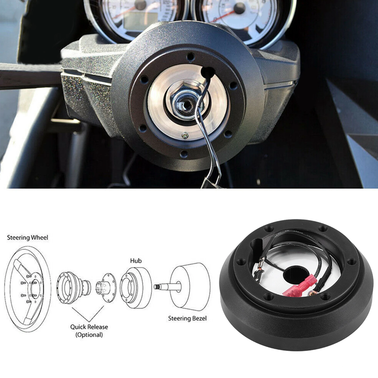 Steering Wheel Short Hub Adapter Kit Car Refitting SRK-160H Fit for  Miata -7 Steering Wheel Short Hub Short Hub Adapter