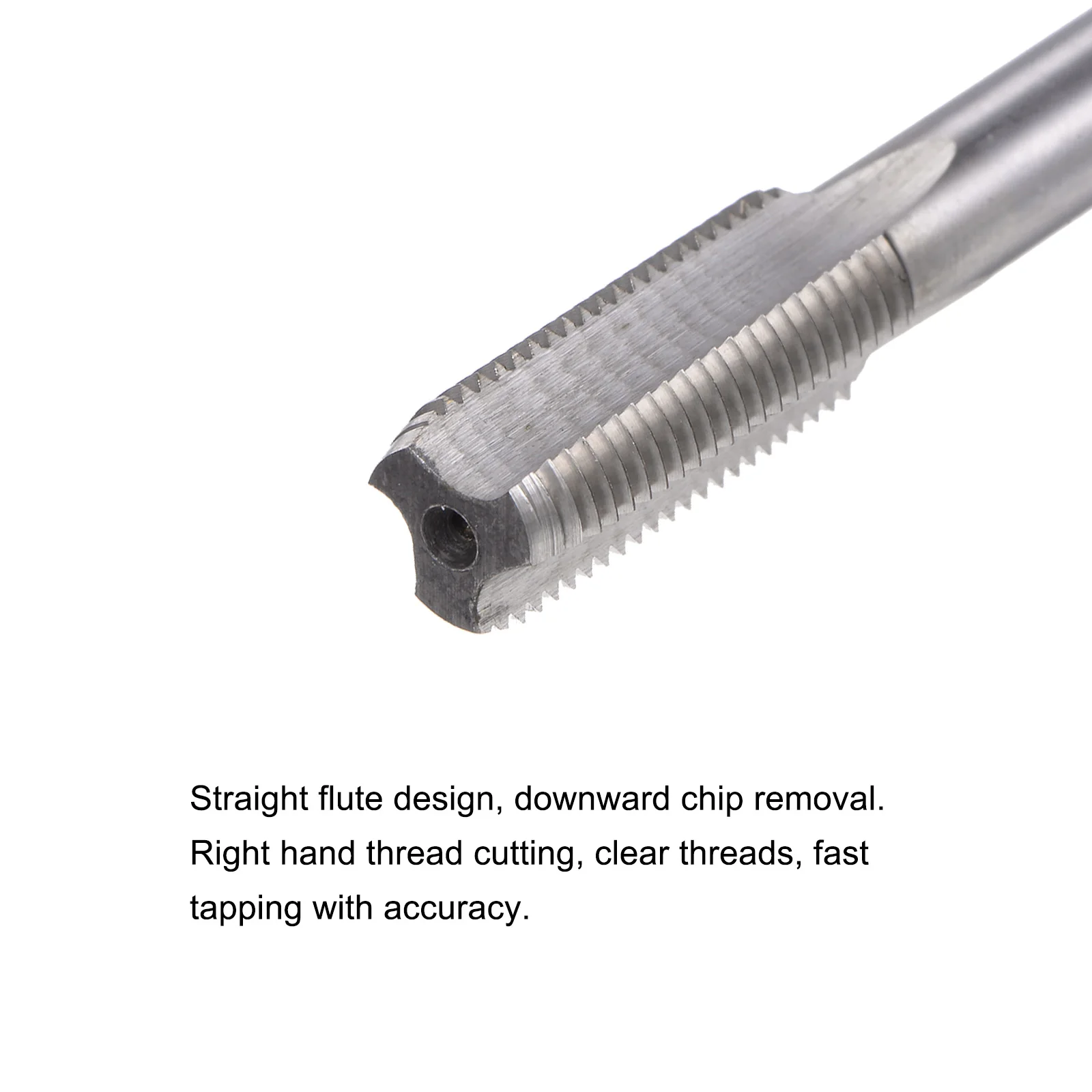 3/8-24 UNS/UNF فولاذ عالي السرعة بطول 5 بوصات 3 صنبور لولبي لآلة الناي المستقيمة #3