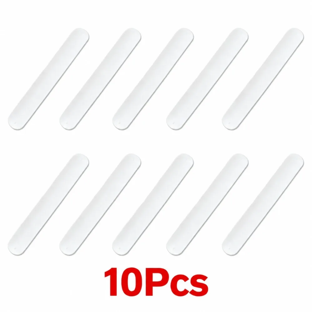 10Pcs Flexible Wrapping Paper Roll Holder Clip Silicone Self-Rolling Slap Bracelets Solid Color Soft Wristbands
