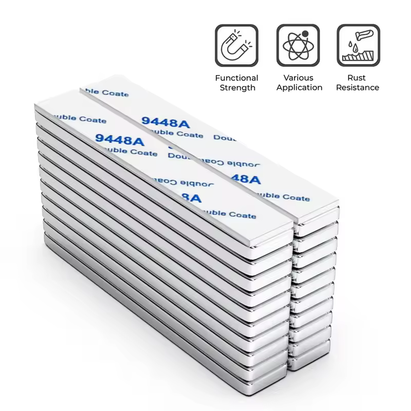 Super Powerful Magnet Neodymium With double-sided adhesive Magnet Block NdfeB N35 Strong Permanent Magnetic imanes Refrigerator - Image 2