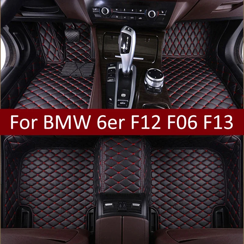 

Custom Car Floor Mats For BMW 6er Convertible F12 GranCoupe F06 Coupe F13 Auto Carpets Foot Coche Accessories