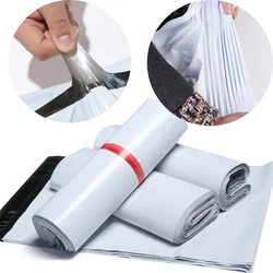 100pcs/Lots White Courier Bag Express Envelope Storage Bags Mail Bag Mailing Bags Self Adhesive Seal Plastic Packaging Pouch