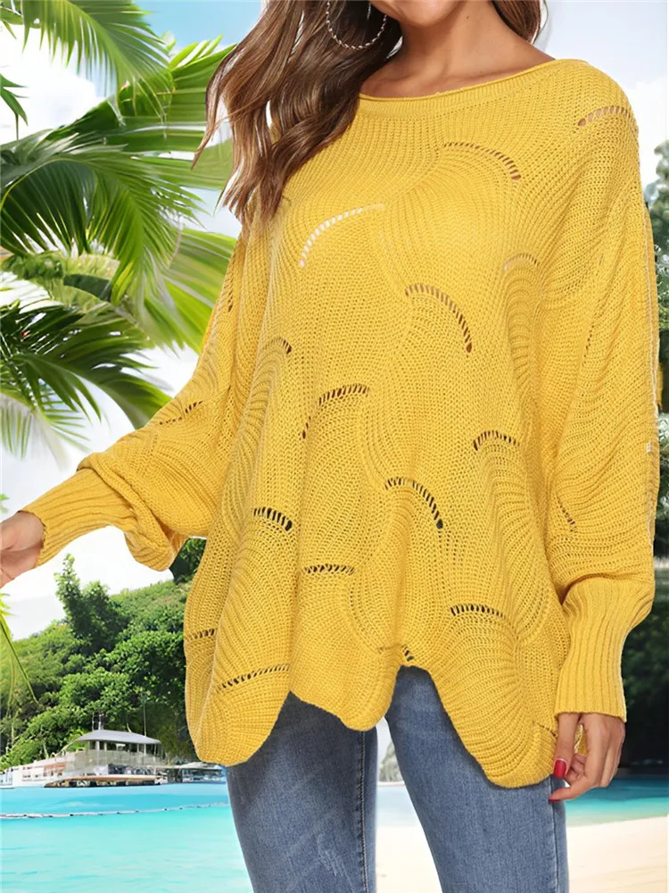 

Женское трикотажное платье-пуловер с рукавами-фонариками