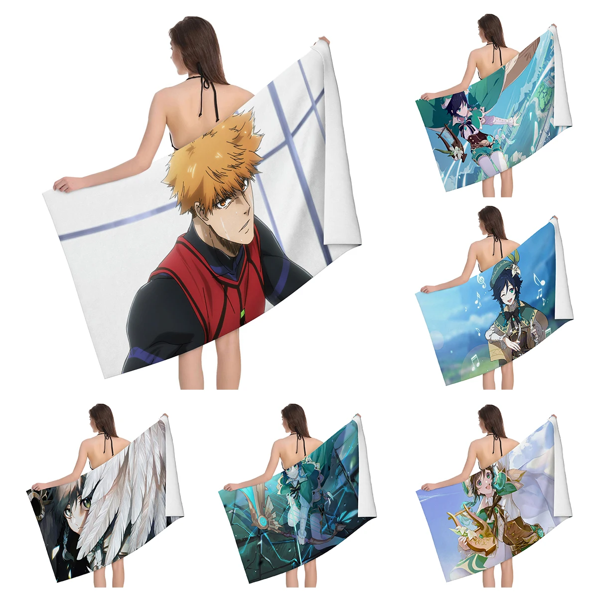 Home bath towels for the body towels Landscape animals bathroom quick drying microfiber beach towel man women large sports towel