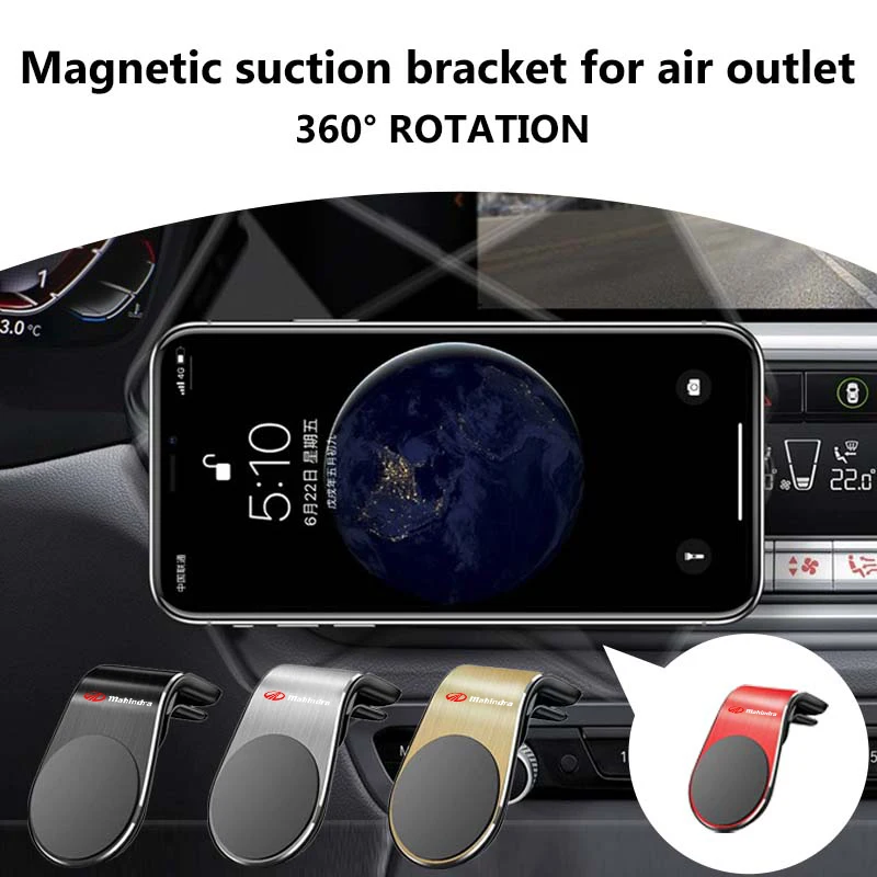 Soporte magnético para teléfono de coche, soporte de Metal, accesorios para automóviles para Mahindra KUV100 ‌   Roxor ‌   Pik Up Bolero Thar XUV700 ‌   XUV3XO Scorpio