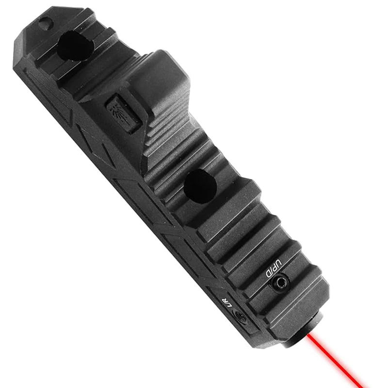 ليزر أحمر (مخرج ليزر من الفئة IIIA هو 5 ميجاوات)، نطاق 1 ميل مع وظيفة ستروب من النوع C قابل لإعادة الشحن متوافق مع M-Lok Rail Du