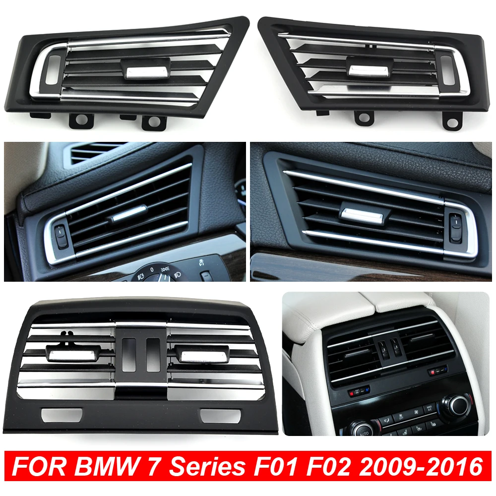 Full Console Central Fresh For BMW 7 Series F01 F02 730 740 750 Air Conditioner AC Vent Grille Outlet