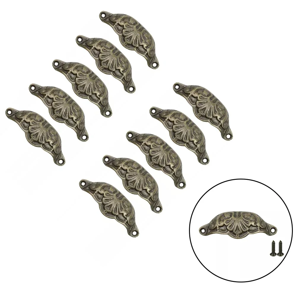 Ersetzen Sie gebrochene Griffe, Bechergriffe, kleines und exquisites Design, verschleißfestes Antik-Messing-Finish, einfache Installation