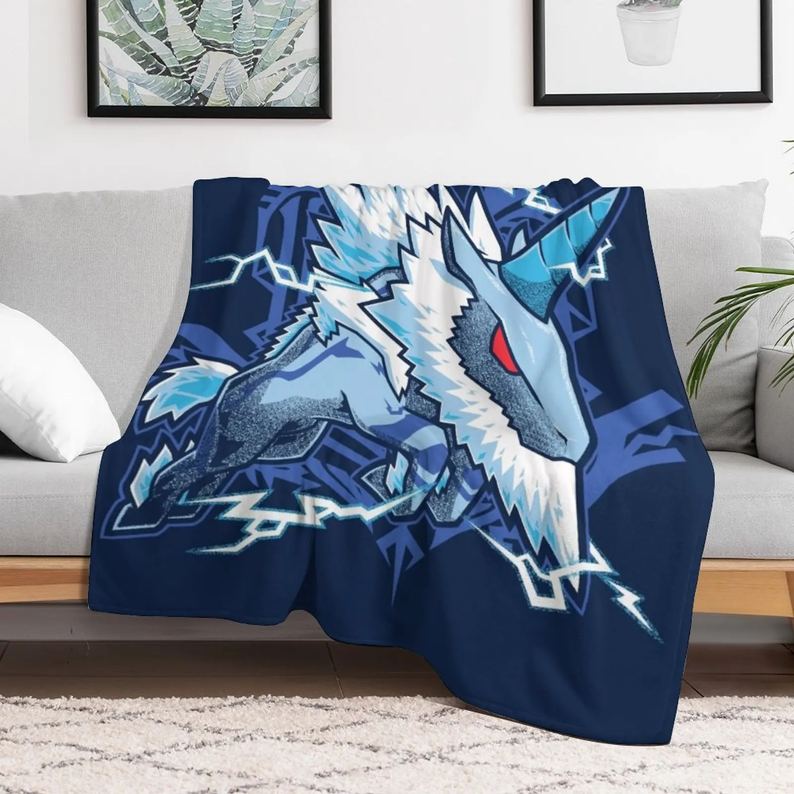 Kirin Monster Hunter Throw Blanket blankets ands bed plaid Blankets