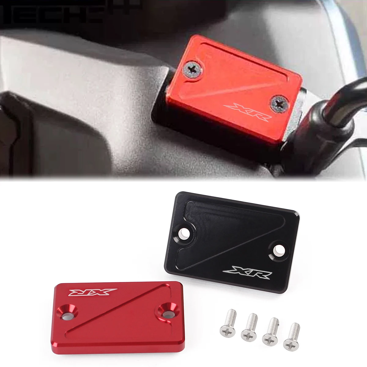 Cubierta de depósito de freno delantero para HONDA XR650L XR250L XR600R XR 400/250/230 Motard XR400 tapa de cilindro de líquido de aceite de motocicleta