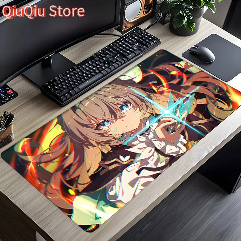 

Коврик для игровой мыши Skyrail Collapse — большой нескользящий резиновый настольный коврик с ярким футуристическим дизайном, нескользящей основой, гладкой поверхностью f