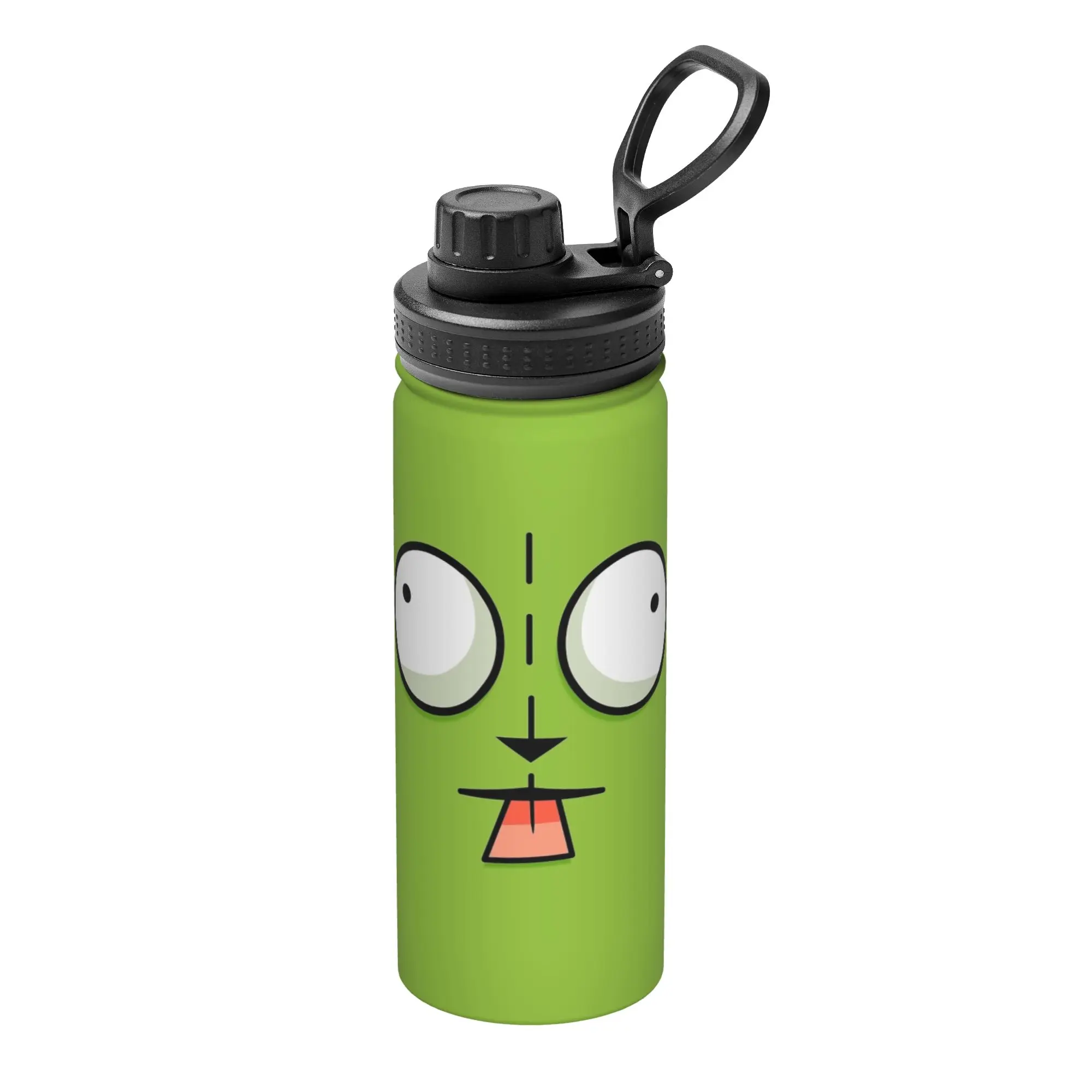 Cartoon Invaders Zim Gir 18OZ Sports Insulated Kettle  Coffee Cups Stainless Steel Double Wall Mugs Spill Proof