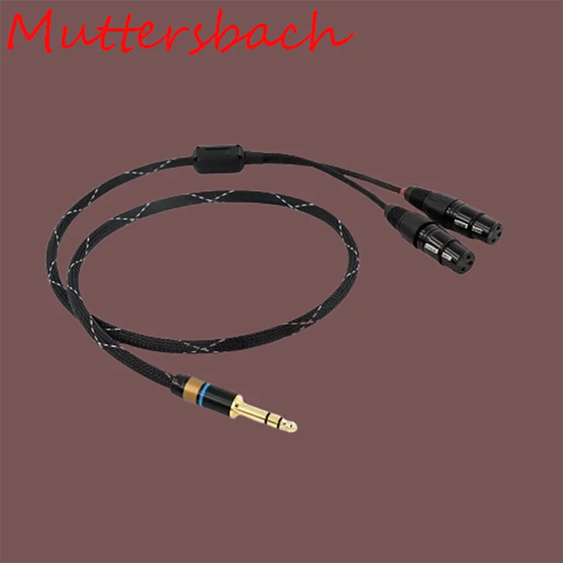 

Canare L-4E6S Star Quad Y-Splitter Cable - 1/4" TRS Male to Dual XLR Balanced Audio w/ Braided Copper Shield (Black, Studio/Live