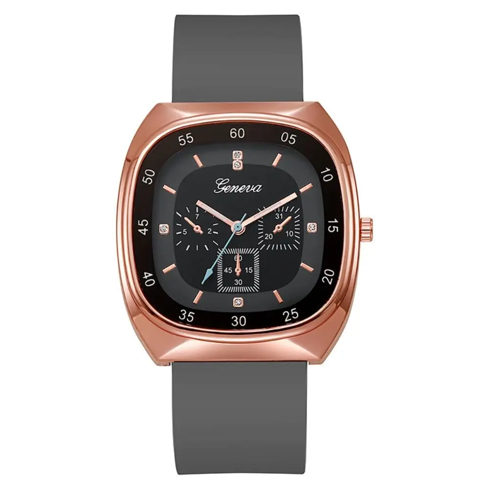 新型カジュアル腕時計 シンプルシリコンストラップ クォーツ時計 電子時計 学生向け