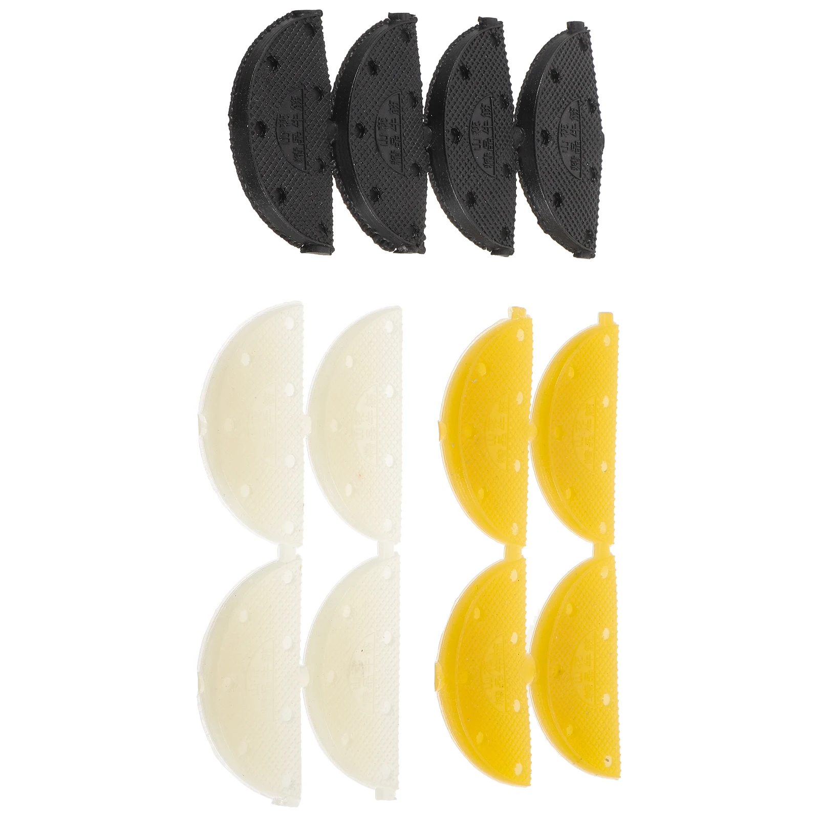 

12 Pcs Shoe Heel Protectors Non Slip Wear Resistant Repair Pads for Sneakers Sports Shoes Black Yellow