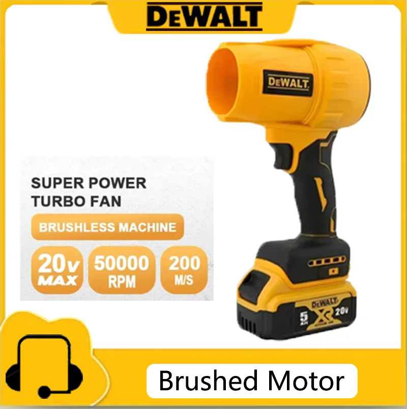 

Dewalt 30000RPM Brushless Air Blower Cordless Turbo Fan Handheld Violent Fan Dryer 20V Rechargeable Dust Blowing Tool 2025 New