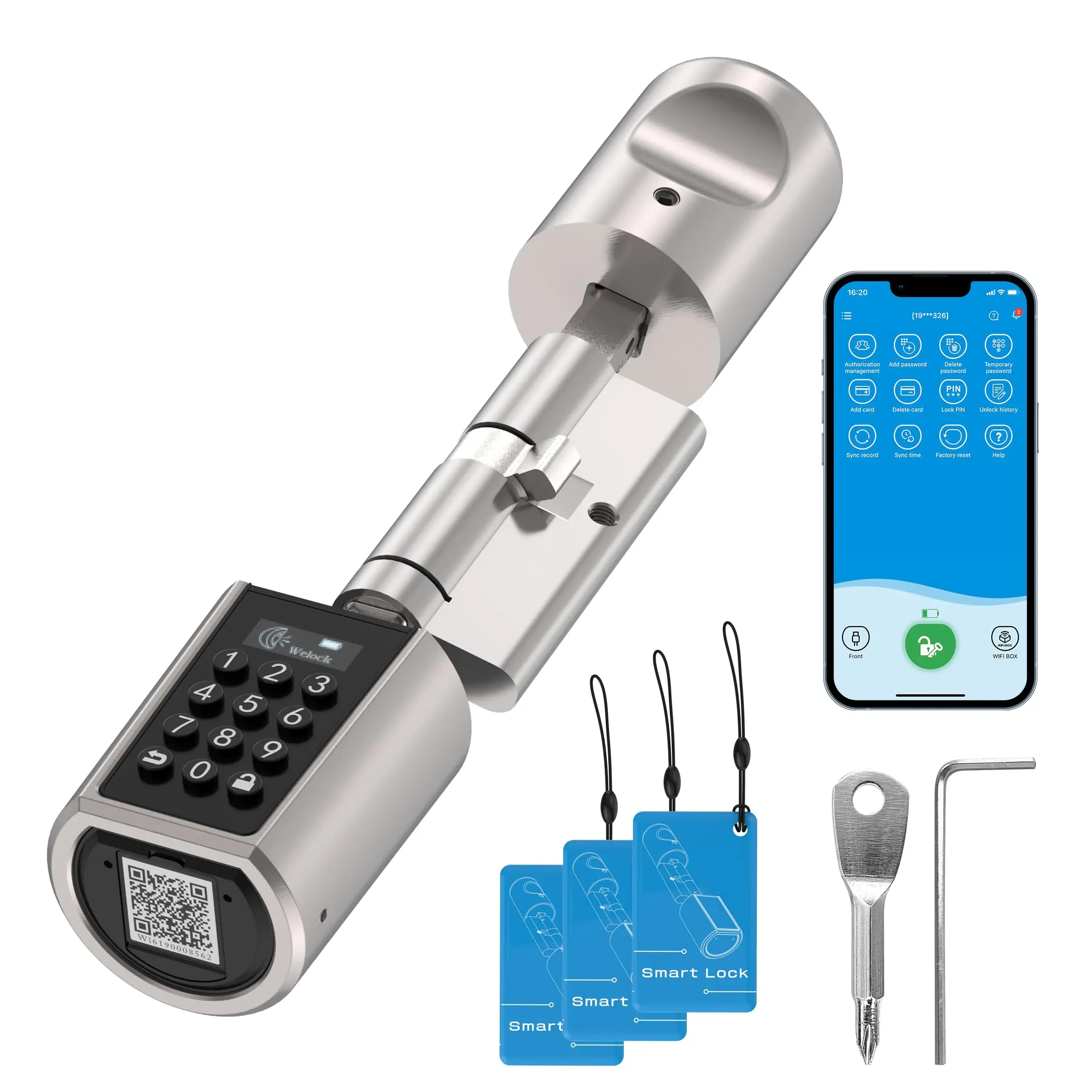 قفل أمان ذكي من WELOCK لأتمتة المنزل وبطاقة RFID ولوحة المفاتيح الرقمية Intelligente Serrure لأقفال أثاث الباب الأمامي #1