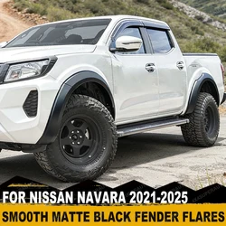 Slim OEM Style Fender Flares Wheel Arch For Nissan Navara Frontier NP300 2021-2025 Double Cab Mudguards Off-Road Car Accessories