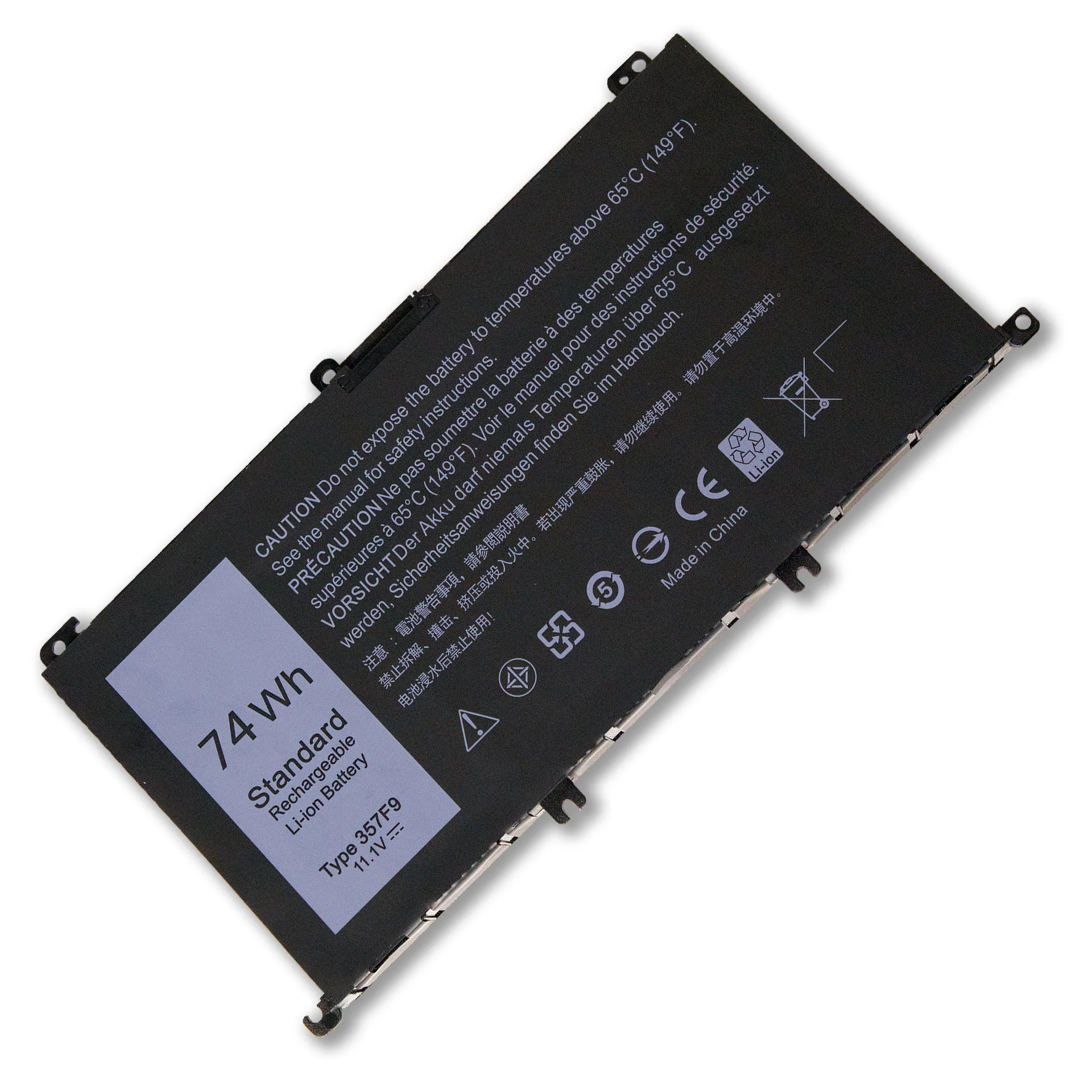 SWZY 357F9 11.4V 74Wh Laptop Battery for DELL Inspiron 15 7000 7559 7566 7567 7557 Notebook Battery
