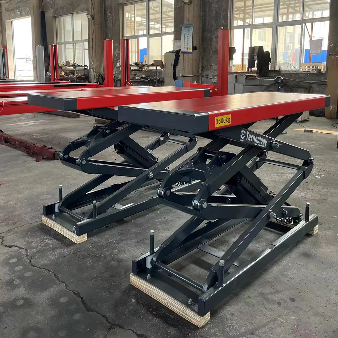 Hydraulic Underground 3500kgs Safety Lock Scissor Lift