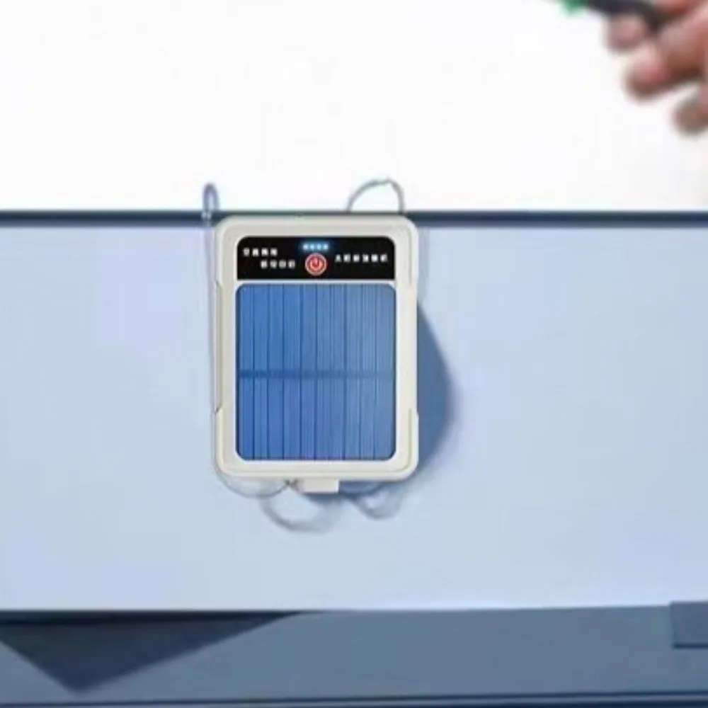 

USB Rechargeable Solar Oxygen Pump Ultra Silent Automatic Fishing Oxygen Pump 2-4L/min Water Proof Small Oxygen Generator