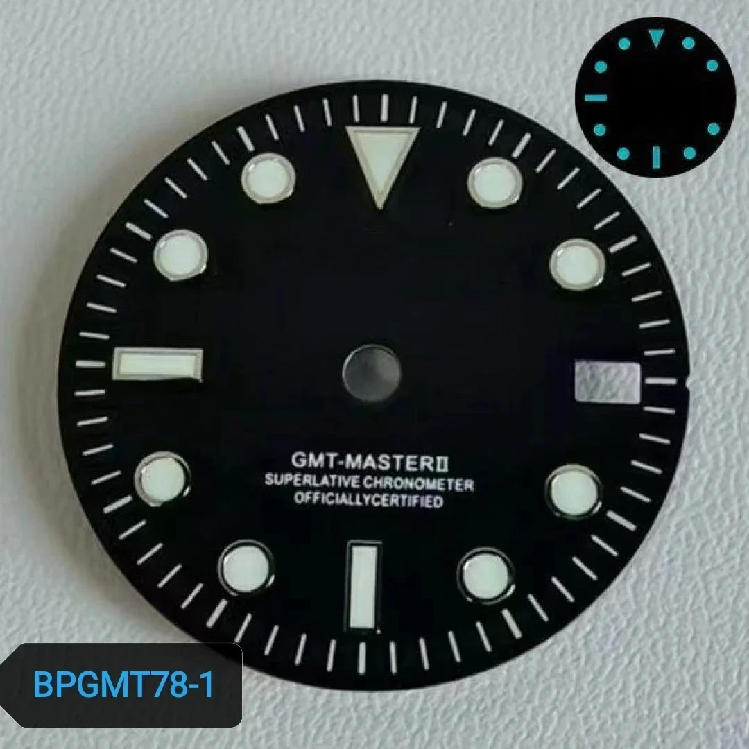 28.5mm S logo NH34 GMT modificato SUB dial accessori per orologi orologio personalizzato