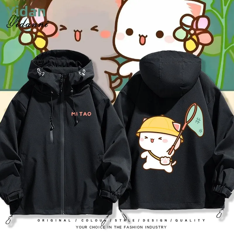 

Куртка Mimiyu Cartoon Jaet ex Youth: утепленная, из полиэстера, на молнии, с капюшоном, для спорта и повседневной носки, осень-зима