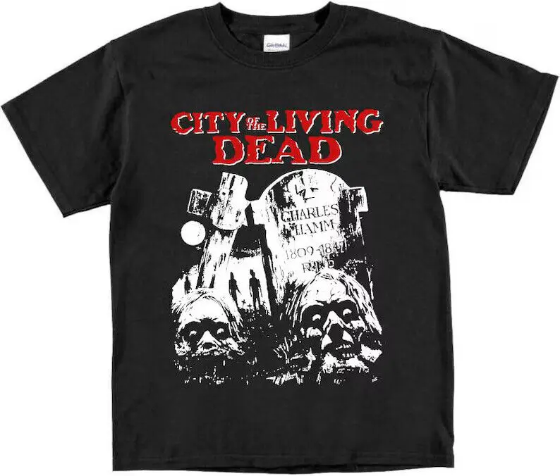 City of the Living Dead Horror Movie T Shirt 1980 Vintage Halloween Goth Punk