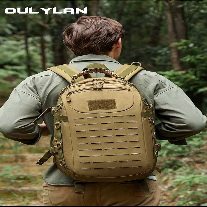 

35L Commuter Backpack Men Waterproof Outdoor Travel Bag Men's Sports Camping Knapsack Large Capacity Tactical Hiking Bags