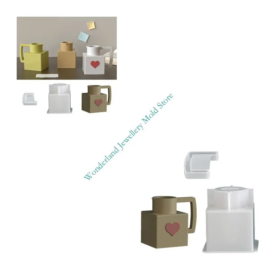 

H7EB Heart Shaped Silicone Mould For Customes Resin Organizers And Gifts