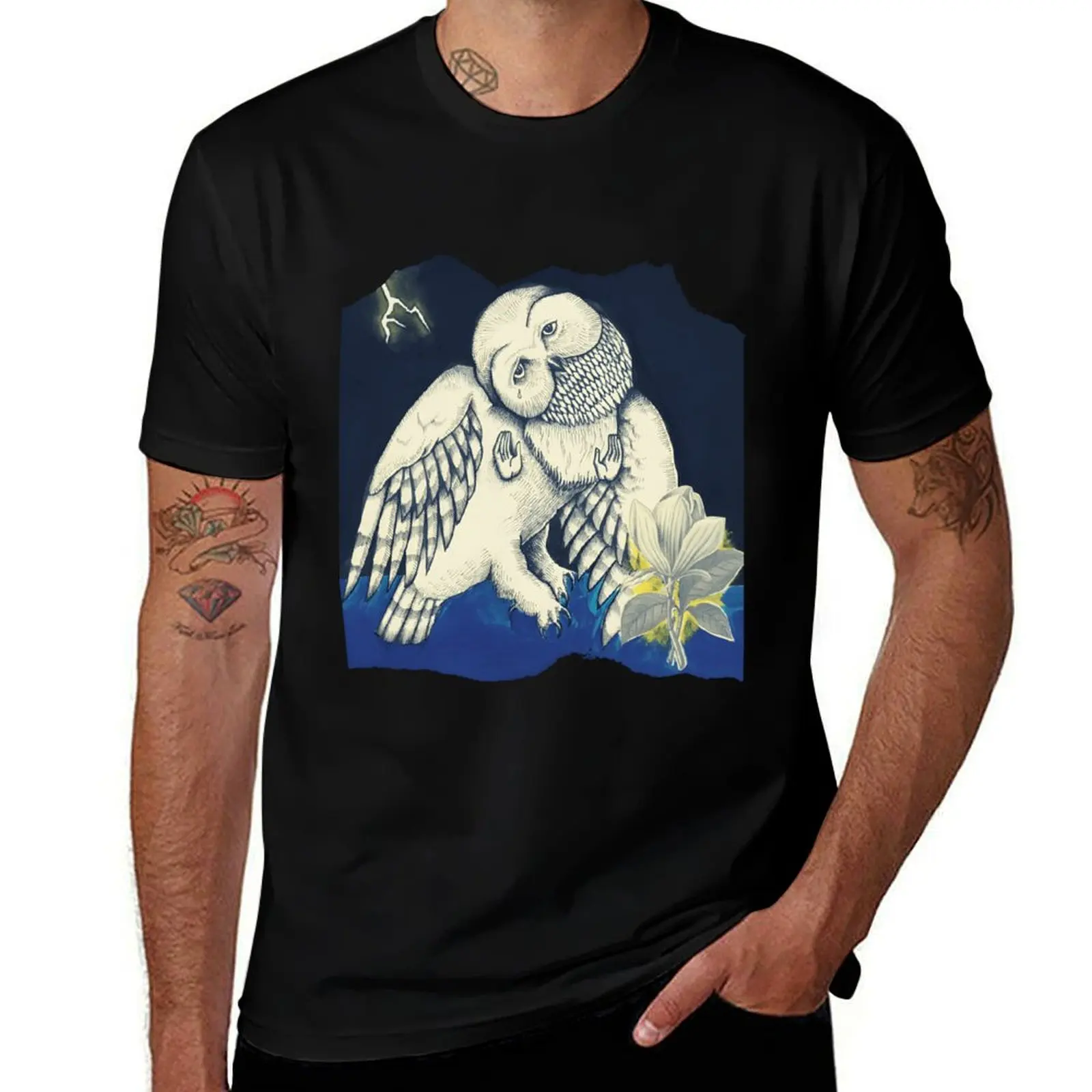 Jason Molina - Songs Ohia - Owl T-Shirt graphic tee shirt Clothing Short sleeve tee graphic shirts t shirt men 100℅ cotton