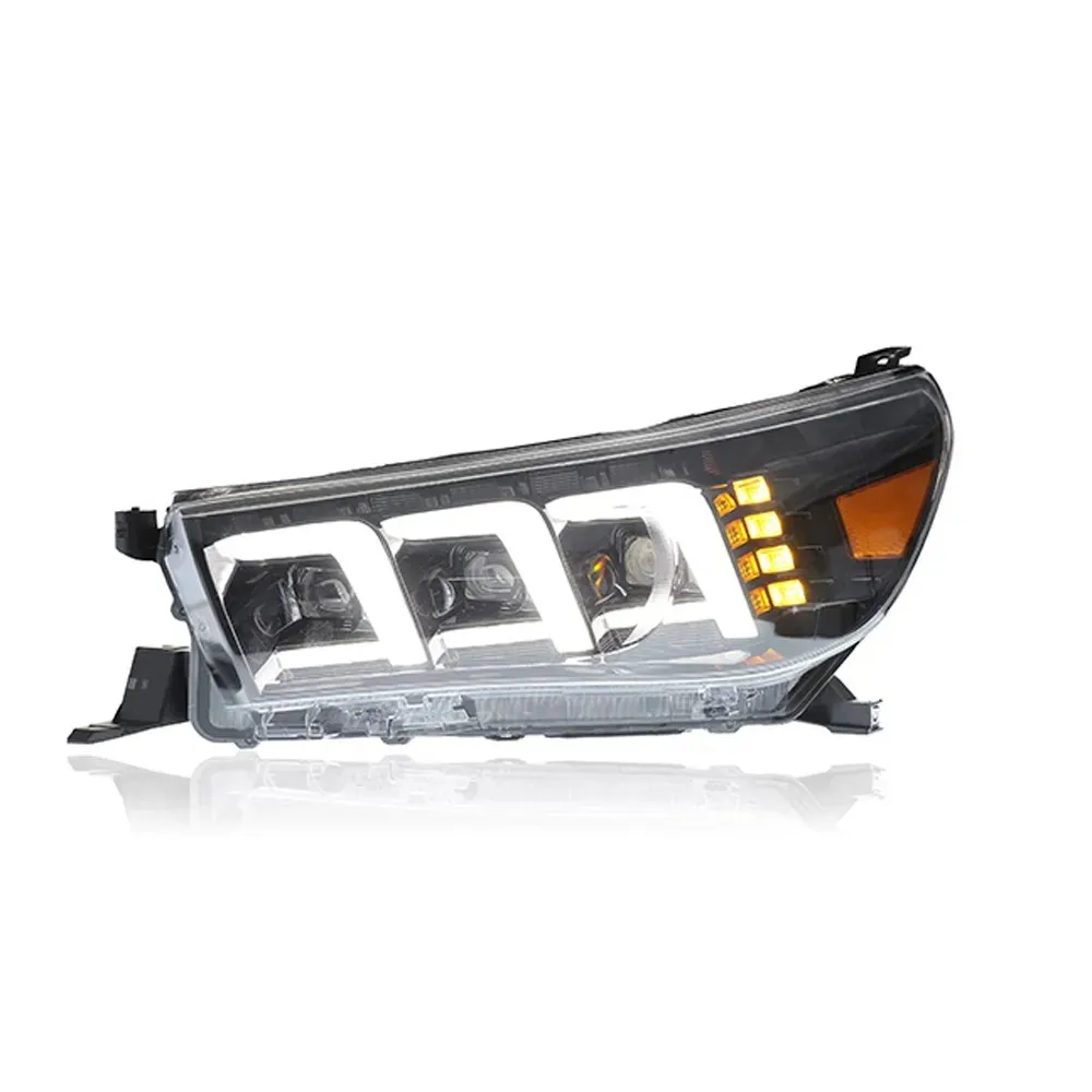 Durable LED Assembly Headlamp Bulb Daytime Running Lens Front Light Headlight for Toyota Hilux Revo Rocco New Condition 6500k