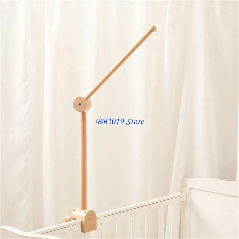 Q0KB Baby Cribe Cun Nucken Cuna madera Cuna Mobile Soporte colgantes Regalo ducha recién nacido