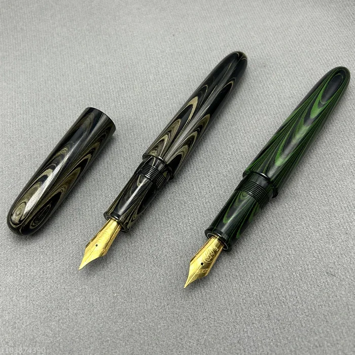 BALAOYE Handmade Japanese Hard Rubber Fountain Pen NO. 6 BOCK Tip F 0.5mm Nib Ink Pen Luxury Collection Business Office Gift