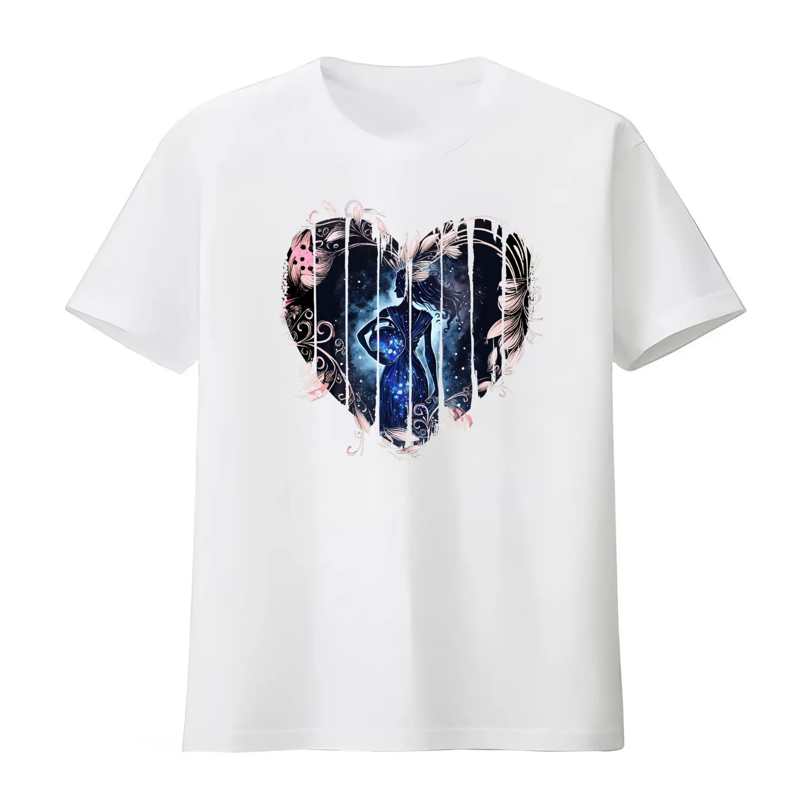Aquarius 2023 T-Shirt Summer Casual Cotton Tee Oversized Streetwear Tops Vintage Graphic Print Loose Fit Short Sleeve