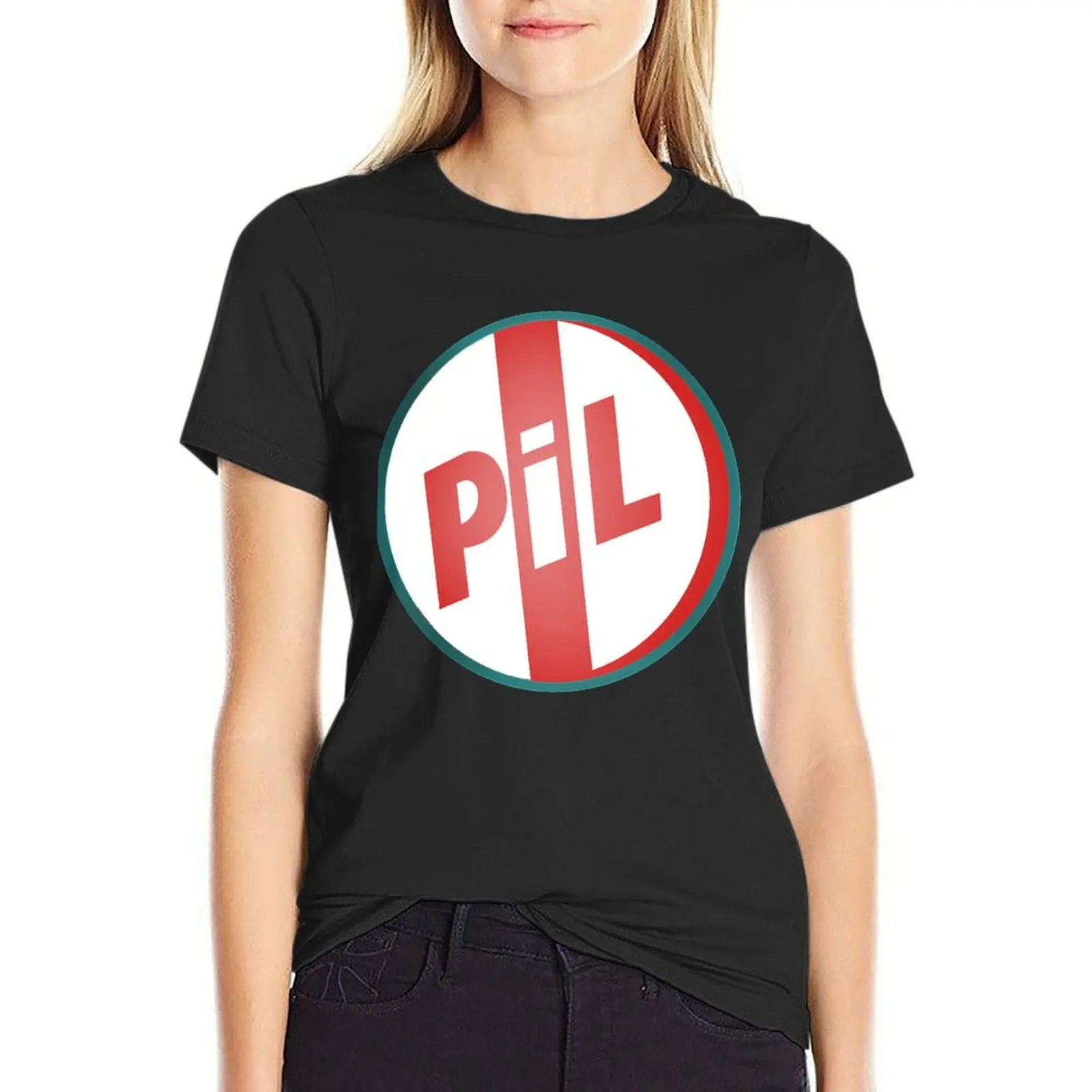 

Public Image Relaxed Fit T-shirt graphics hippie clothes lady clothes t shirts for Women loose fit