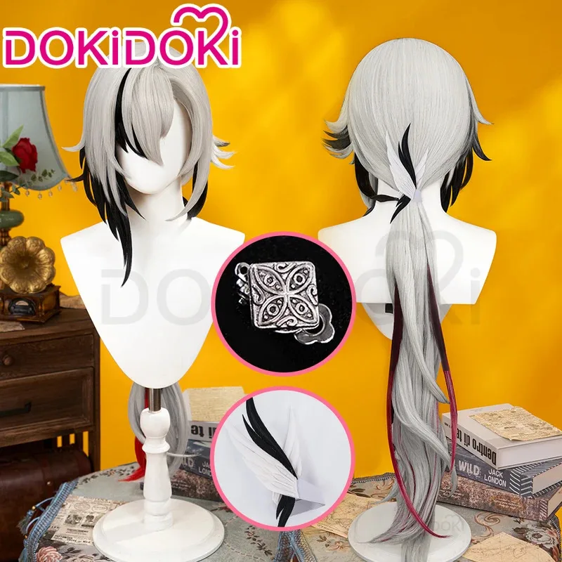 A2025 Новинка В НАЛИЧИИ Игра Genshin Impact Fatui Harbinger Косплей Парик DokiDoki Fontaine Peruere Arlecchino G ★   HAxiba.